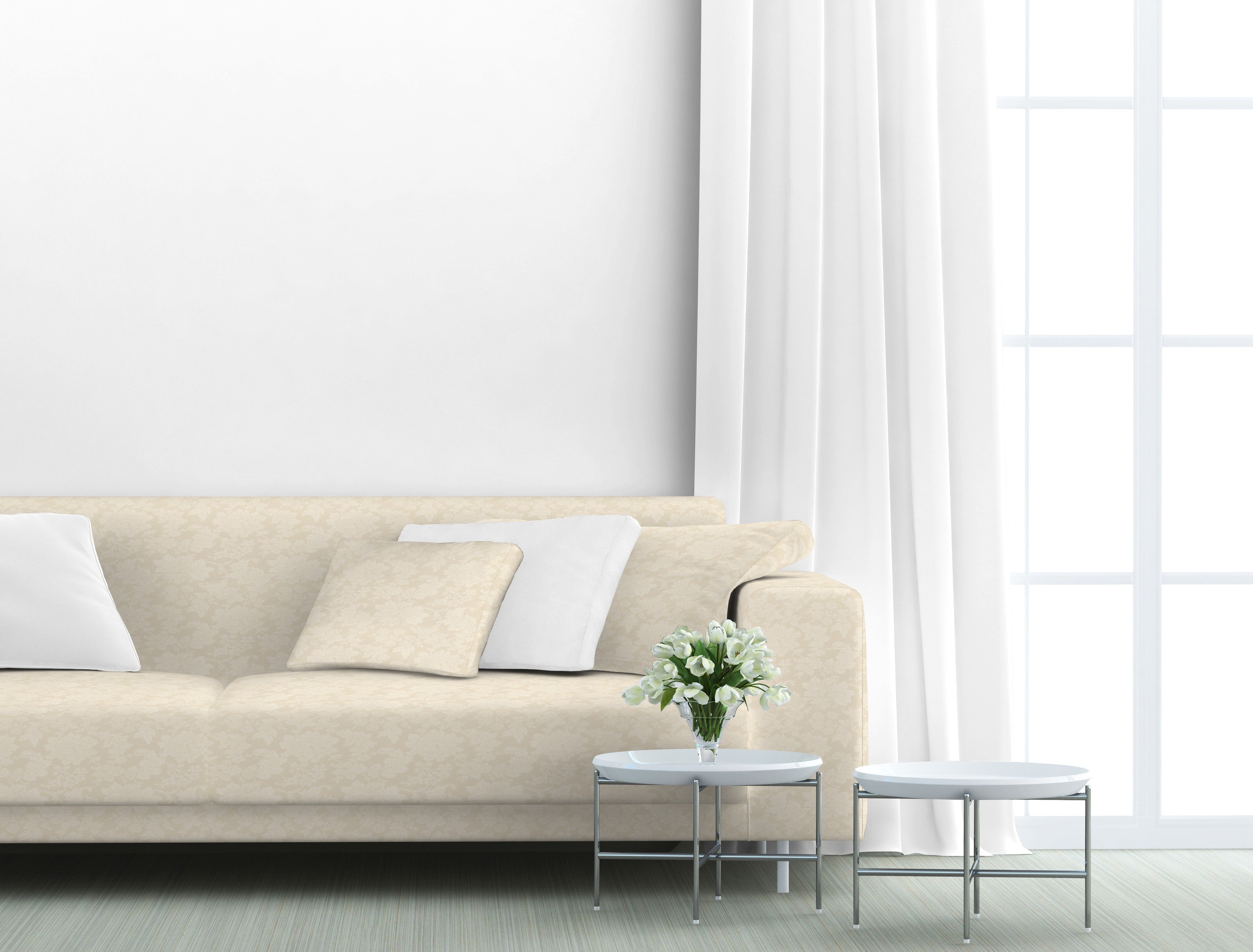 Tecido Lona Jacquard Cru - Ribes y Casals