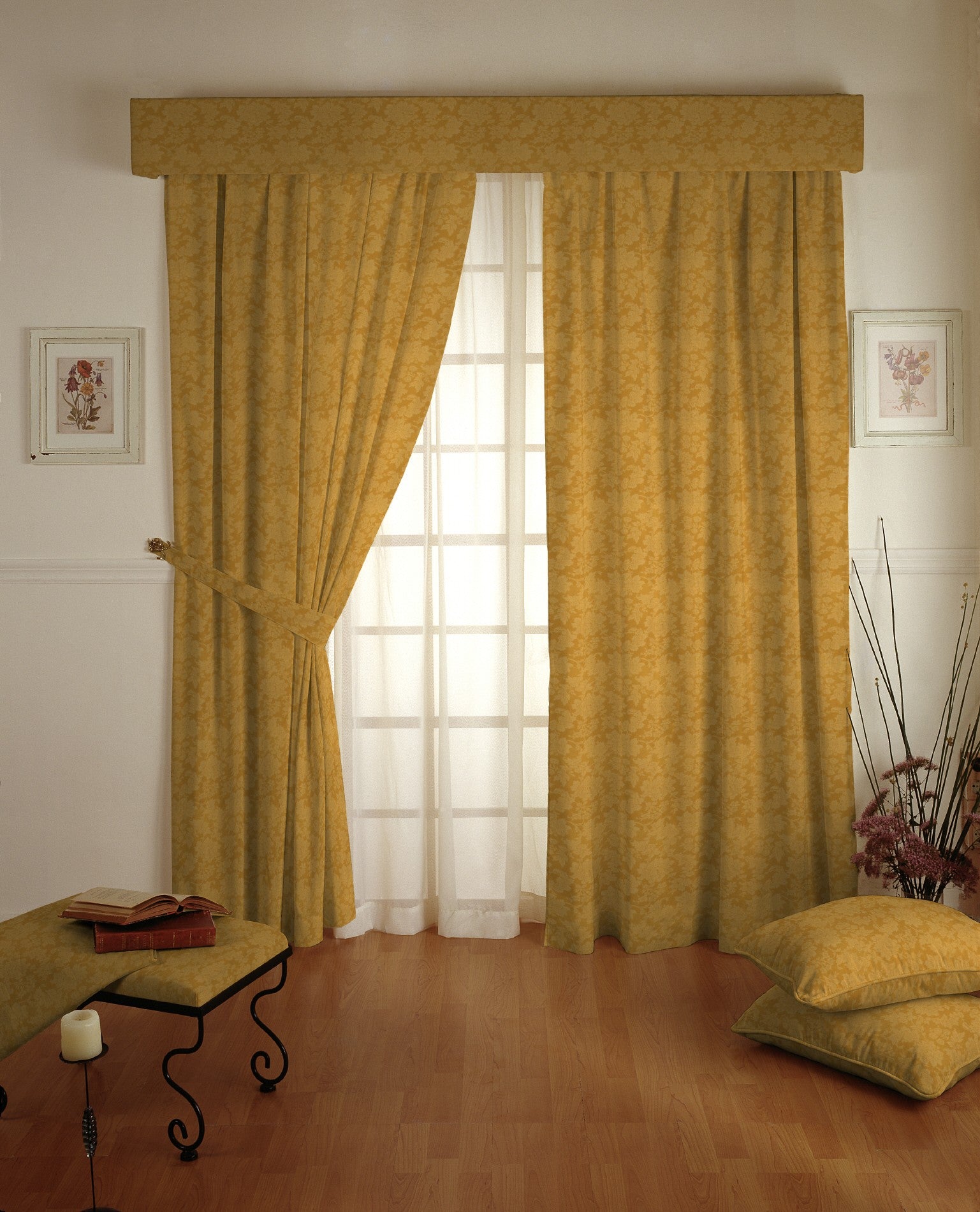 Tecido Lona Jacquard Ouro - Ribes y Casals