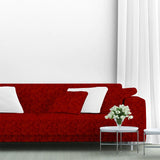 Tecido Lona Jacquard Vermelho - Ribes y Casals