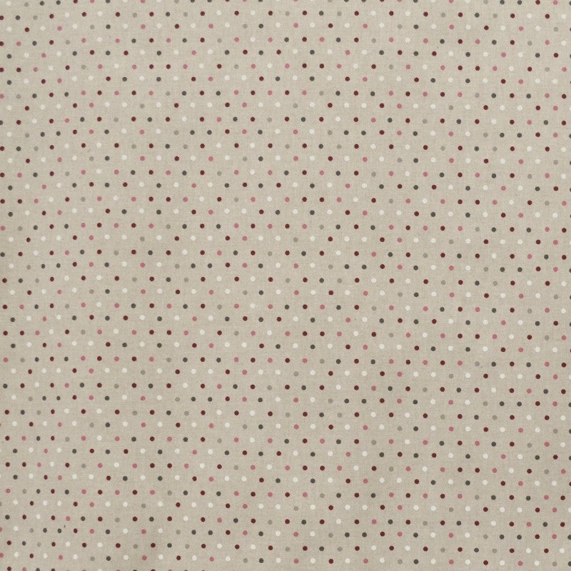 Tecido Loneta Lunares Multicor - Ribes y Casals