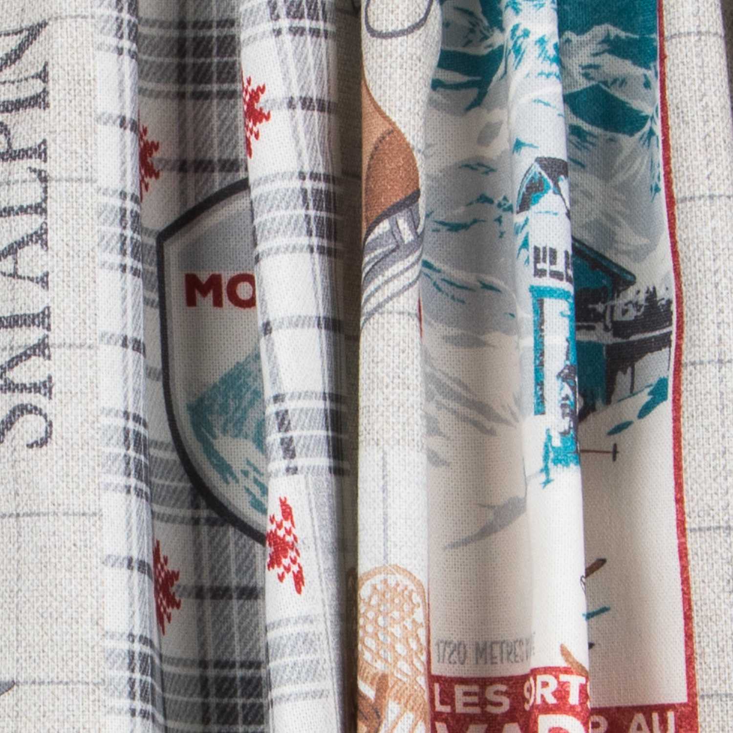 Tecido Loneta Natal Alpes - Ribes y Casals