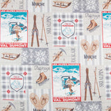 Tecido Loneta Natal Alpes - Ribes y Casals