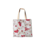 Tecido Loneta Natal Arvore Vermelho - Ribes y Casals