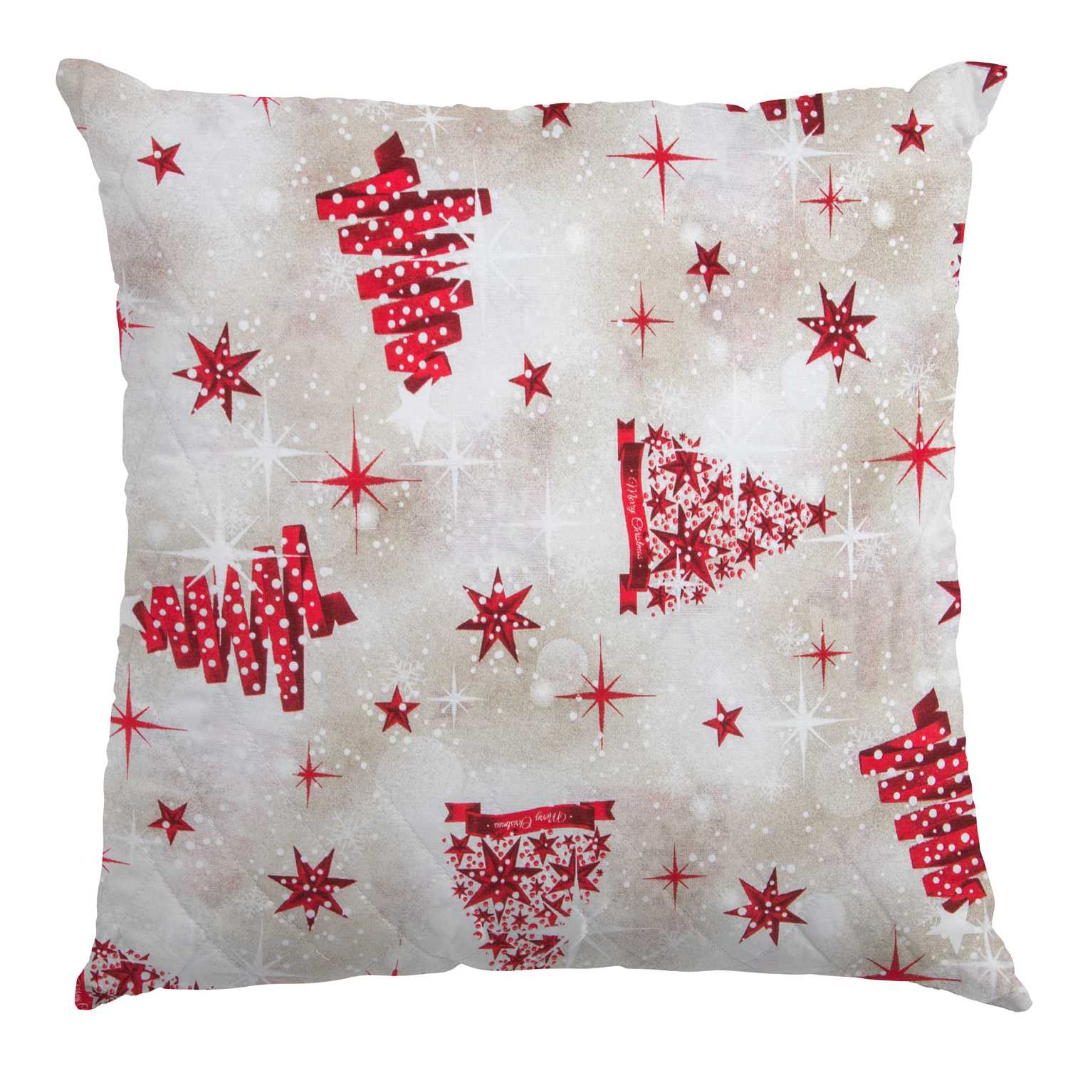 Tecido Loneta Natal Arvore Vermelho - Ribes y Casals