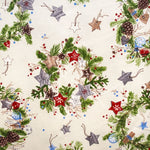 Tecido Lona Decoração de Natal Branco - Ribes y Casals