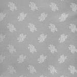 Tecido Lona Folhas de Natal Fundo Prata - Ribes y Casals