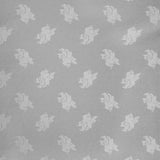 Tecido Lona Folhas de Natal Fundo Prata - Ribes y Casals