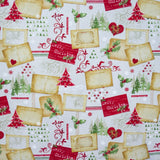 Tecido Lona Natal Merry Christmas - Ribes y Casals