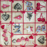 Tecido Lona Natal Mosaico Madeira - Ribes y Casals