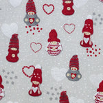 Tecido Lona Bonecas Natal Fundo Rústico - Ribes y Casals