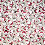 Tecido Lona Natal Pai Natal Bege - Ribes y Casals