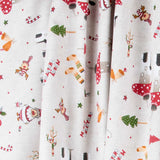 Tela Loneta Navidad Setas - Ribes y Casals