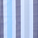 Tecido Lona Riscas Tricolores Fundo Cru - Ribes y Casals