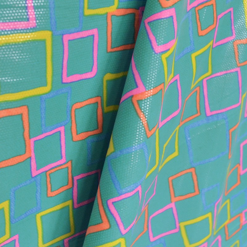 Tele Lycra Estampada Machas Degradé Azul - Ribes y Casals