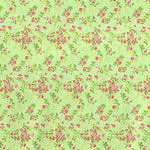 Tecido de Licra Estampado Flores Pistácio - Ribes y Casals