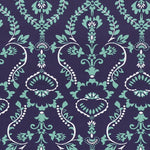 Tecido de Licra Estampado Mosaico Azul-marinho - Ribes y Casals
