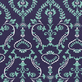 Tecido de Licra Estampado Mosaico Azul-marinho - Ribes y Casals