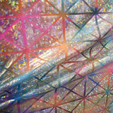 Tecido Lycra Hologram Losango Fúcsia Coral - Ribes y Casals