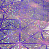 Tecido Lycra Hologram Losango Fúcsia Lilás - Ribes y Casals