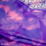 Tecido Lycra Hologram Losango Fúcsia Lilás - Ribes y Casals