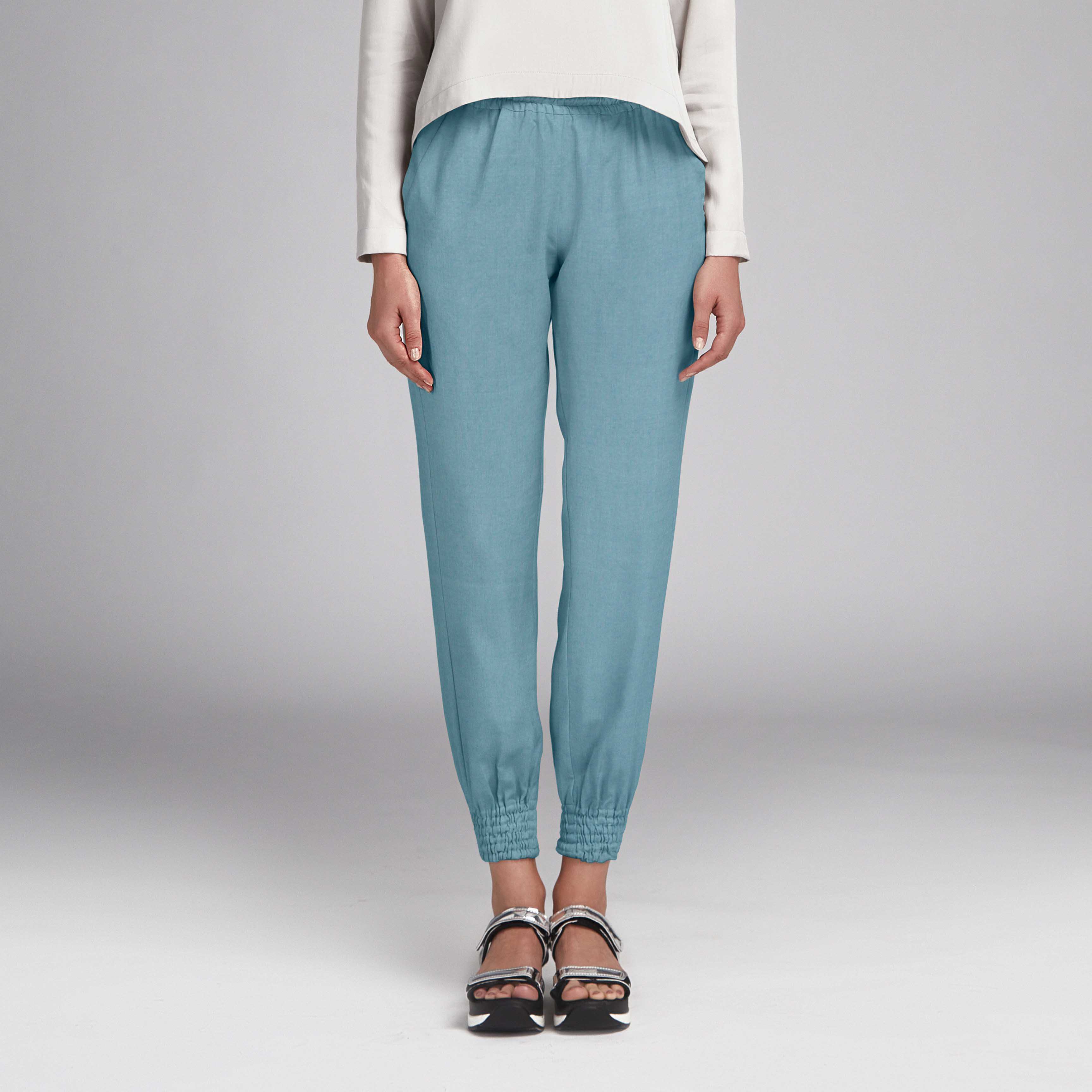 Tecido Liocel Azul Báltico - Ribes y Casals