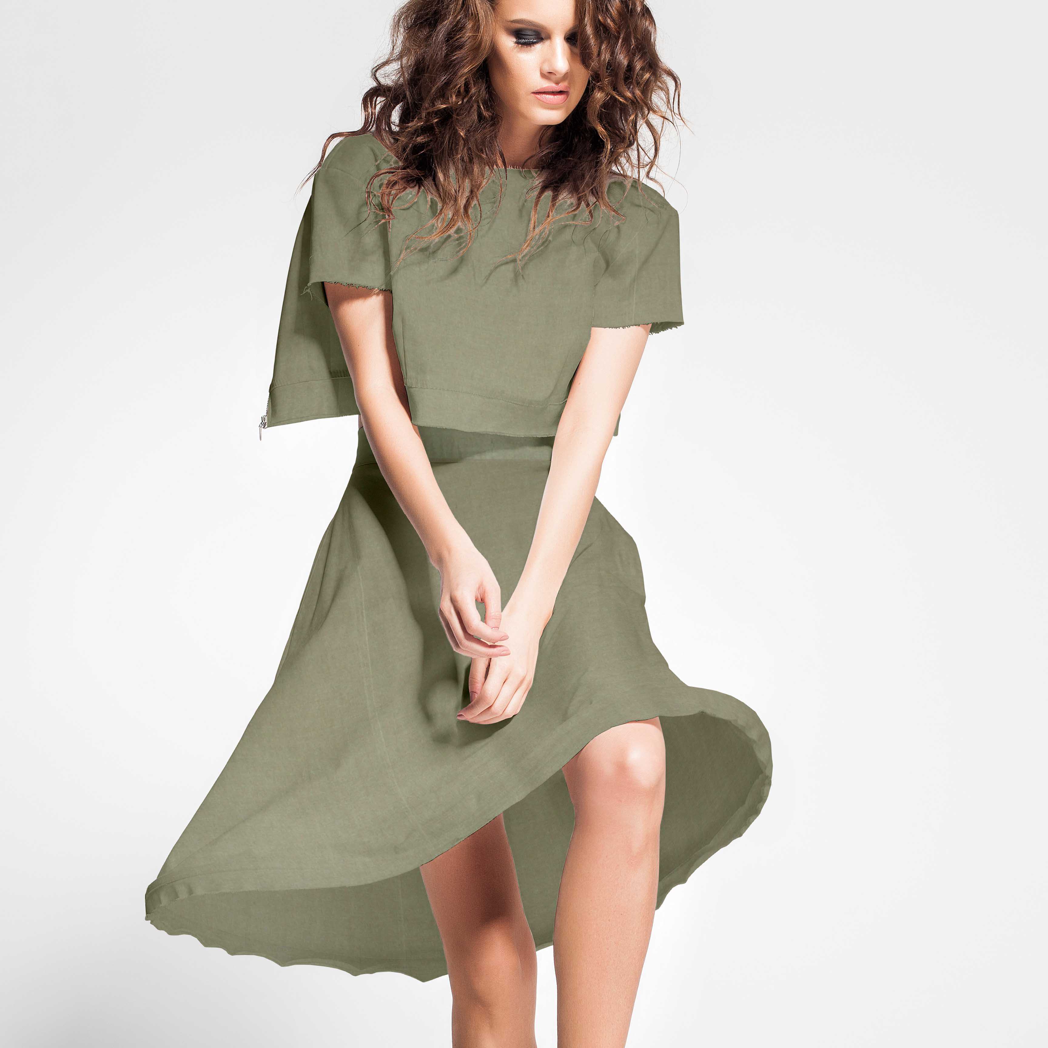 Tecido Liocel Caqui - Ribes y Casals