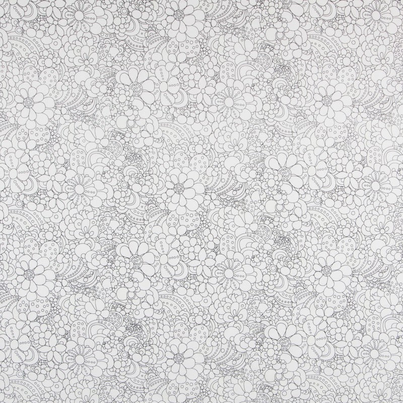 Tecido Mágico Flores Branca - Ribes y Casals