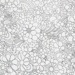 Tecido Mágico Flores Branca - Ribes y Casals