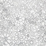 Tecido Mágico Flores Branca - Ribes y Casals