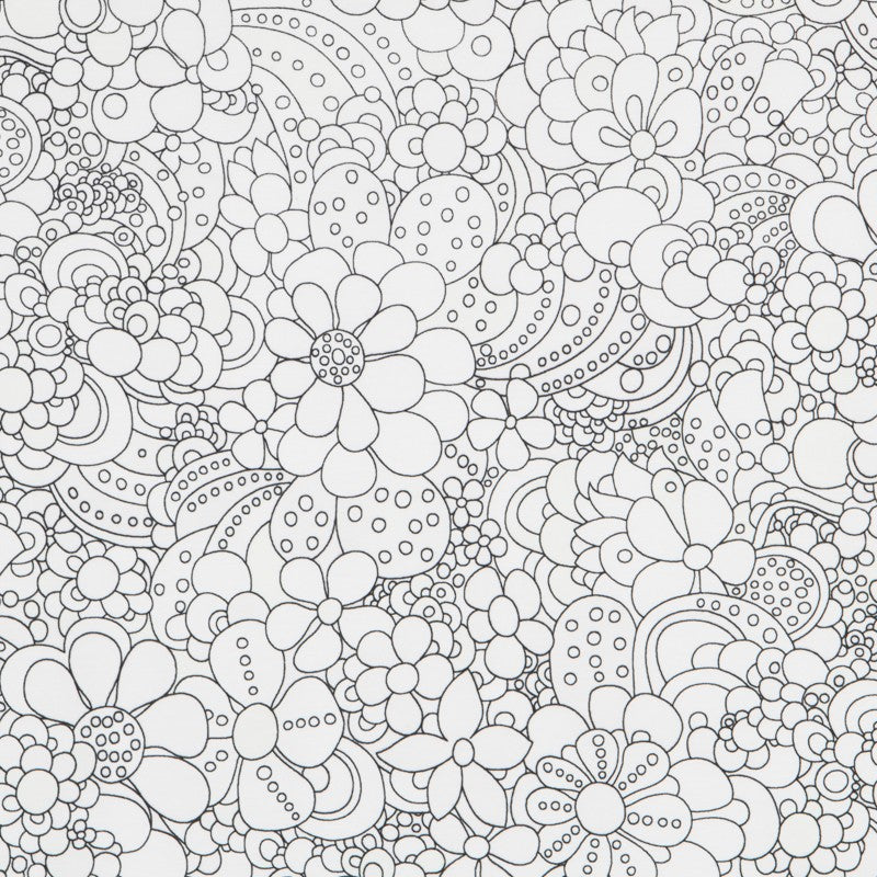 Tecido Mágico Flores Branca - Ribes y Casals