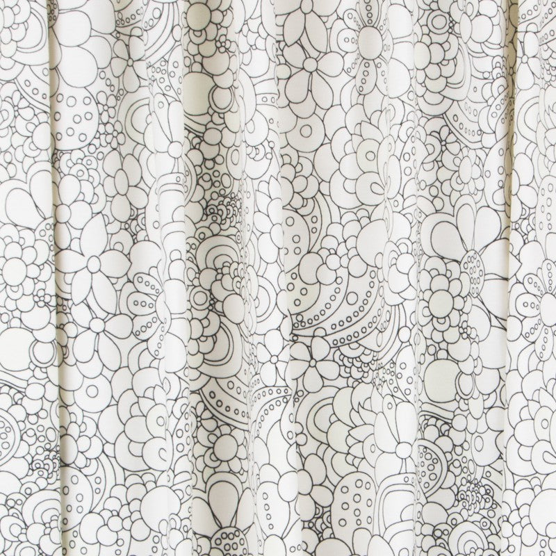 Tecido Mágico Flores Branca - Ribes y Casals