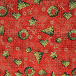 Tecido Merry Christmas Vermelho - Ribes y Casals