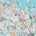 Tela Mikado Cenefa Aguamarina - Ribes y Casals