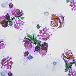 Tecido Mikado Floral Cru - Ribes y Casals