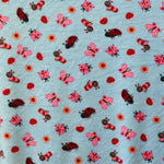 Tecido Minky Bichos Azul - Ribes y Casals