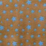 Tecido Minky Estrela Azul-celeste - Ribes y Casals