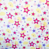 Tecido Minky Estrelas Núvens Branco - Ribes y Casals