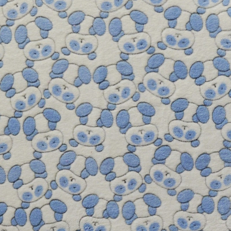 Tecido Minky Ursinhos Olhos Azul - Ribes y Casals