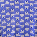 Tecido Minky Urso Fundo Azul - Ribes y Casals