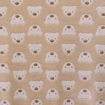 Tecido Minky Urso Fundo Camel - Ribes y Casals