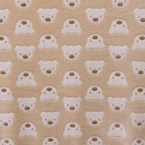 Tecido Minky Urso Fundo Camel - Ribes y Casals