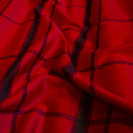 Tecido Mouflon Quadrados Vermelho - Ribes y Casals