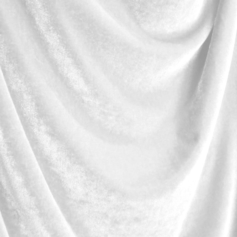 Tecido New Veludo Elástico Branco - Ribes y Casals
