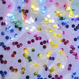 Tecido de Organza Estampado às Bolinhas Azuis - Ribes y Casals