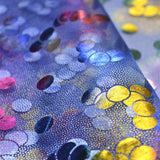 Tecido de Organza Estampado às Bolinhas Azuis - Ribes y Casals