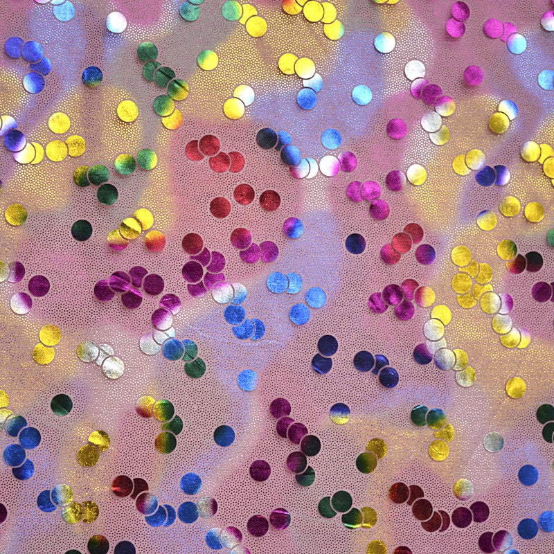 Tecido de Organza Estampado às Bolinhas Vermelho - Ribes y Casals