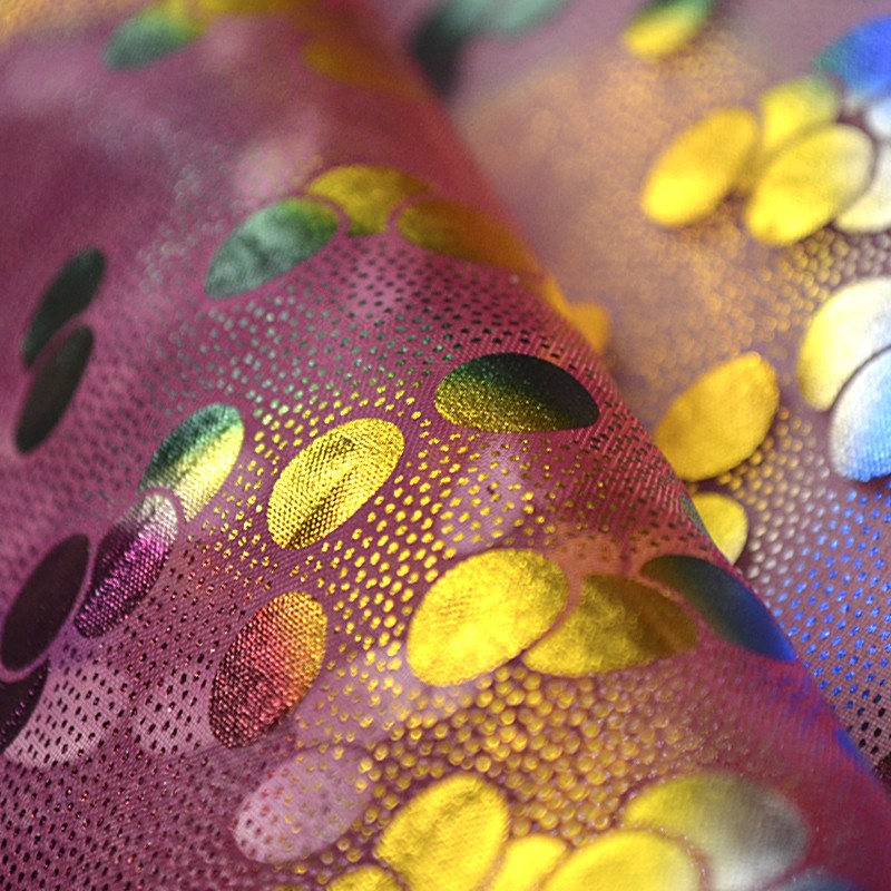 Tecido de Organza Estampado às Bolinhas Vermelho - Ribes y Casals