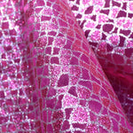 Tecido de Organza Lamé Fúcsia - Ribes y Casals