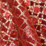 Tecido de Organza Lamé Vermelho - Ribes y Casals
