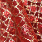 Tecido de Organza Lamé Vermelho - Ribes y Casals